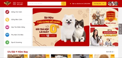 Website bán hàng online AZPET